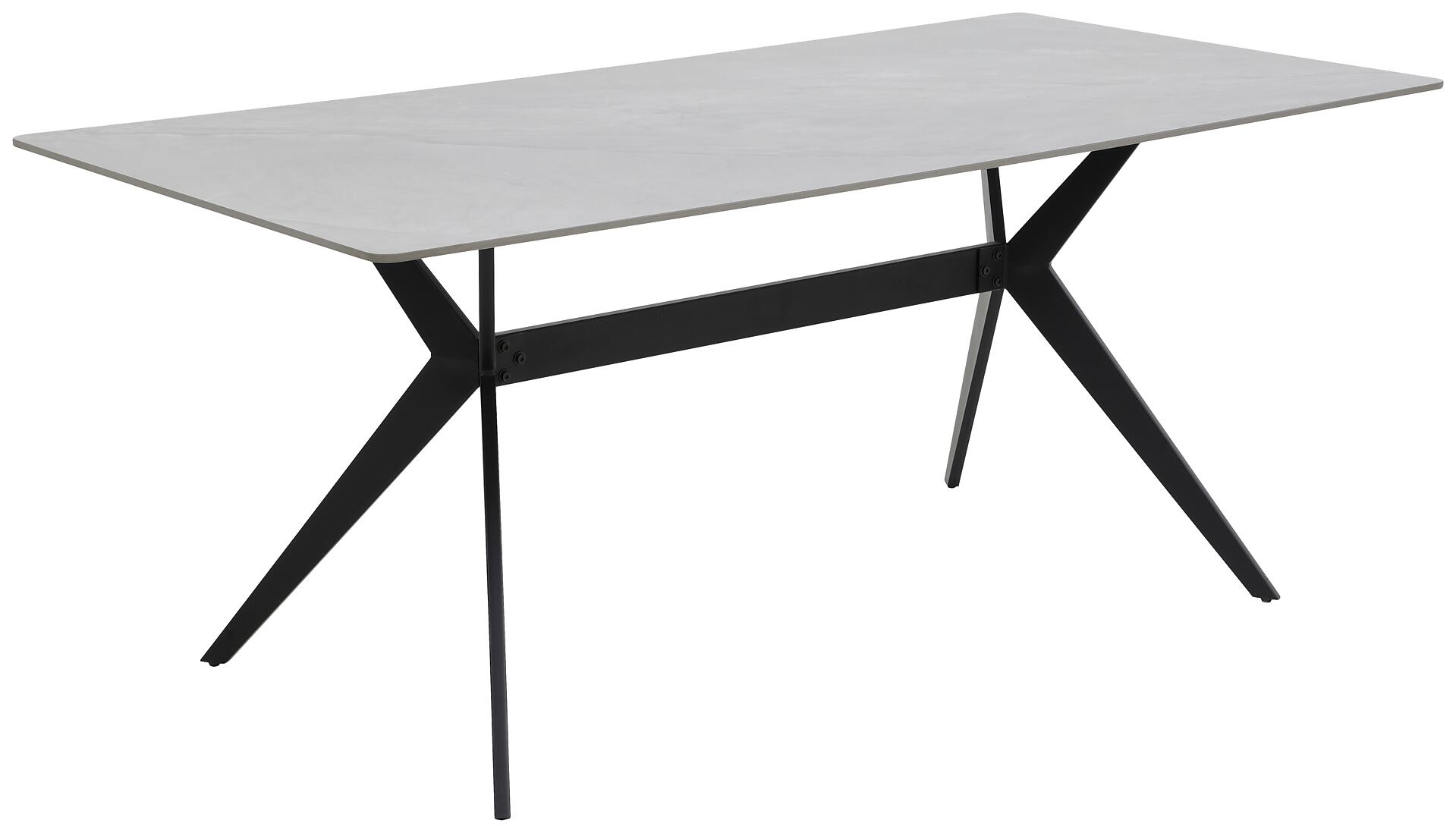 Esstisch Paccino I grau Marmor Optik B/H/T: ca. 180x76x90 cm