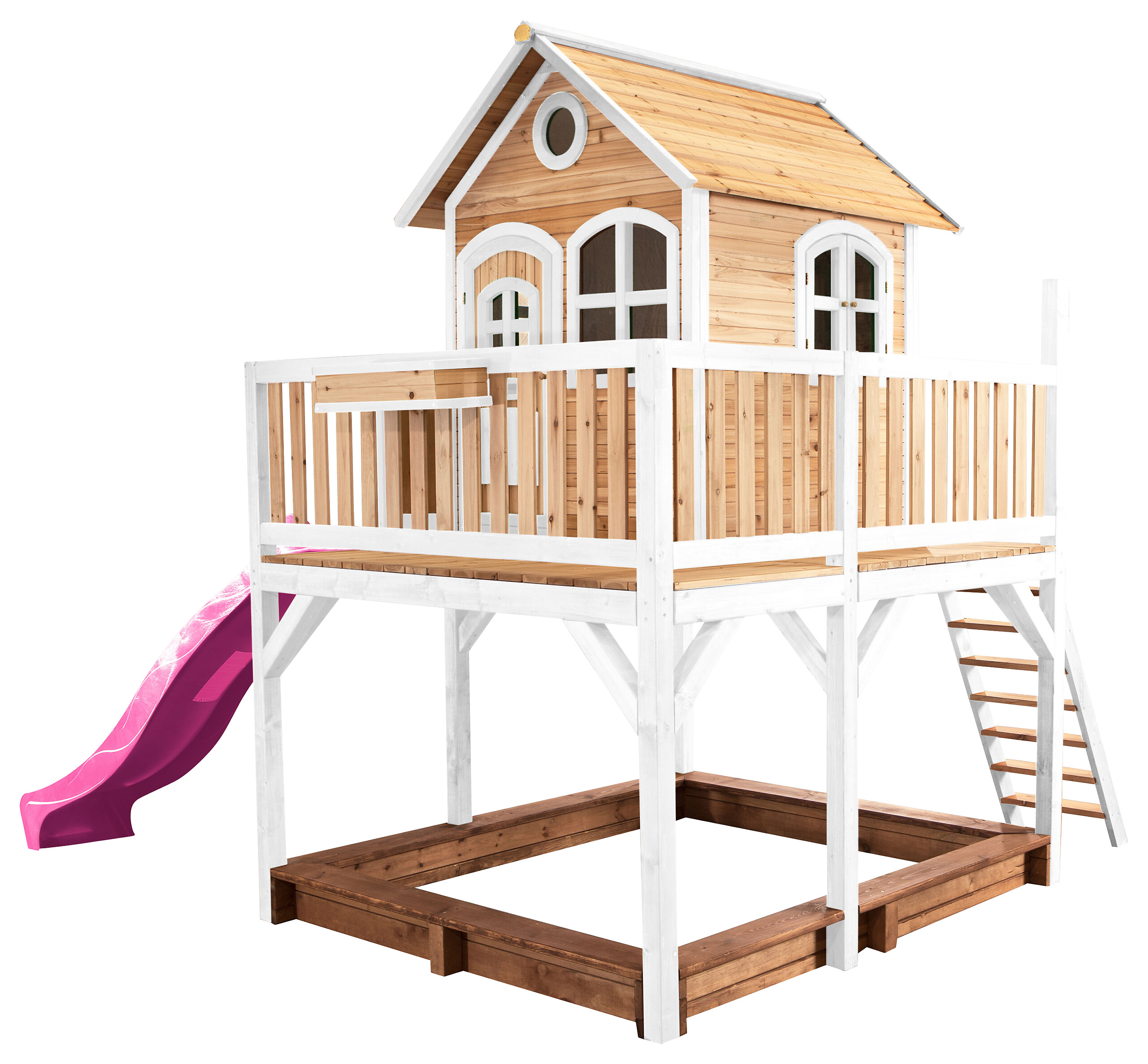 AXI Spielhaus Liam braun B/H/L: ca. 377x291x255 cm