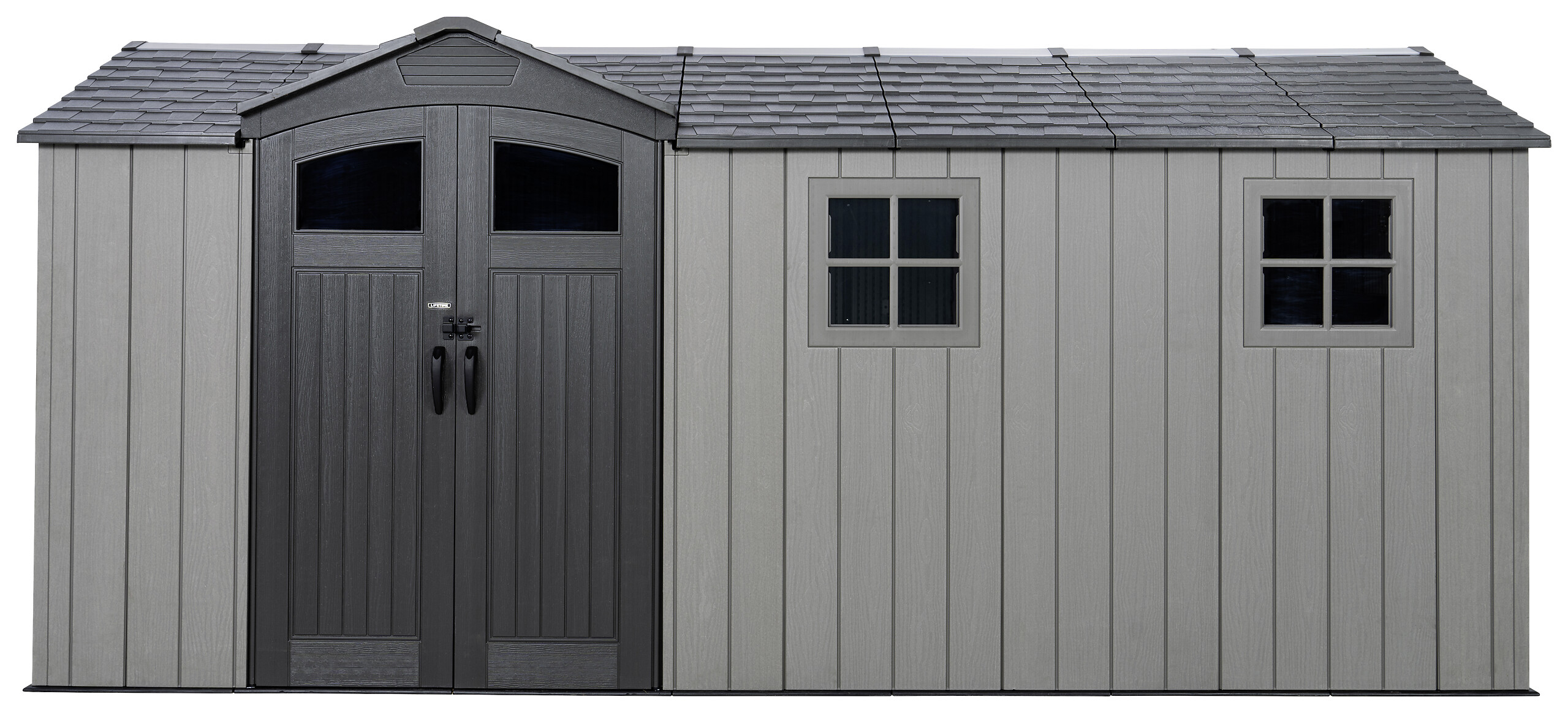 Lifetime Gerätehaus Idaho grau B/H/T: ca. 498x264,5x214 cm