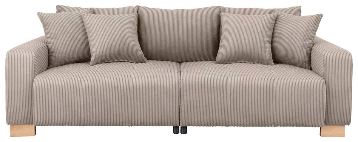 Big Sofa Alpha New dunkelbeige Microfaser B/H/T: ca. 244x85x112 cm