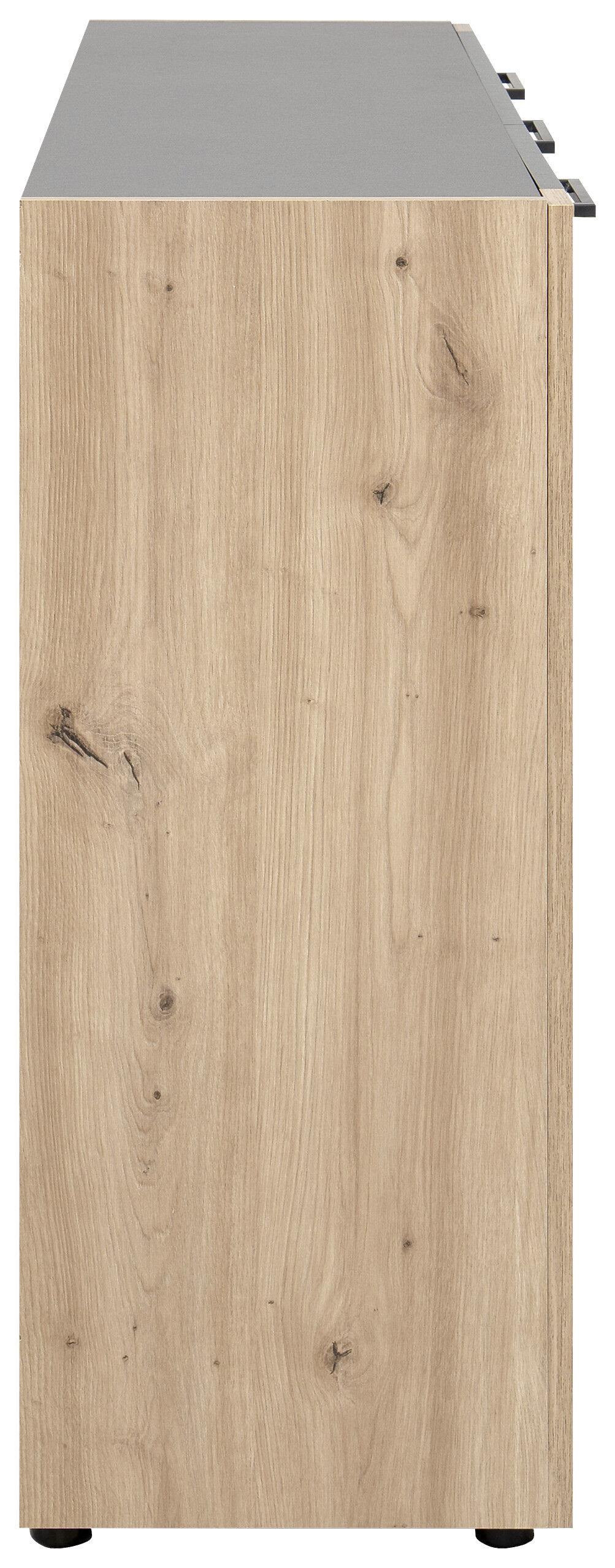 Kommode Cento anthrazit Eiche Artisan Oak Nachbildung B/H/T: ca. 126x83x35 cm