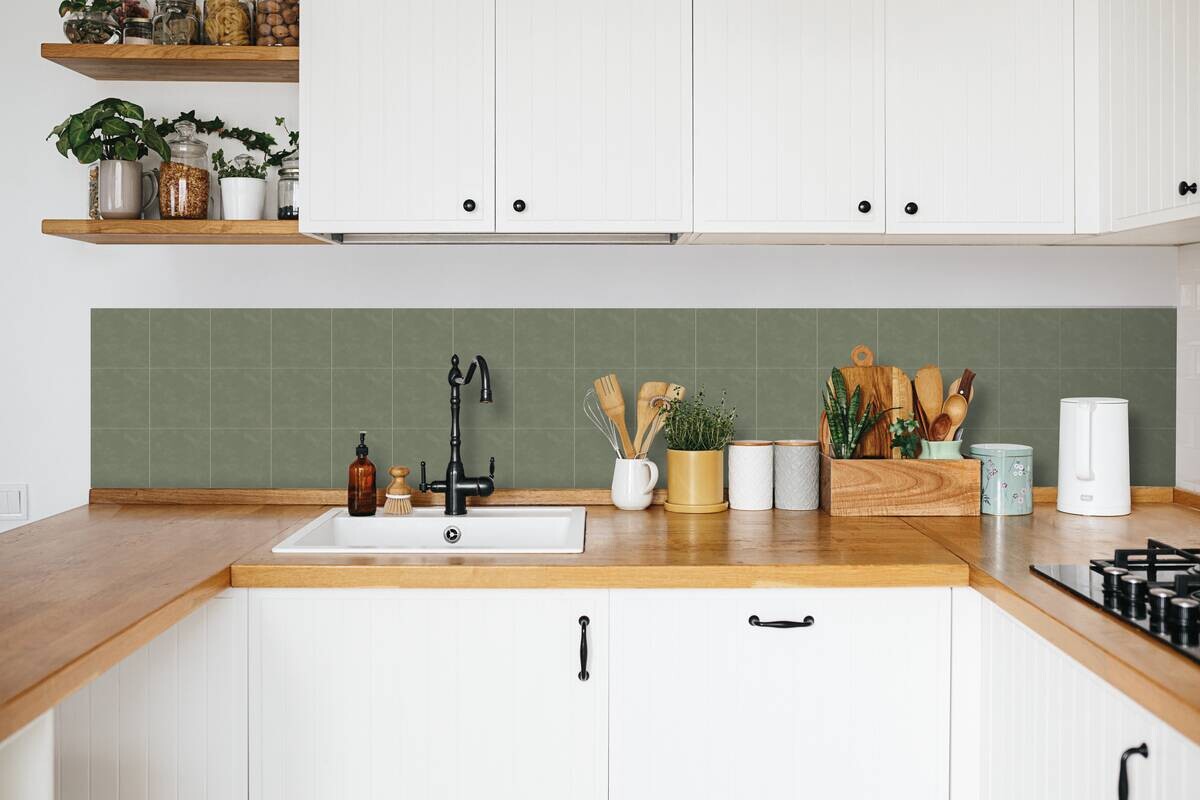 d-c-fix Wandfliese selbstklebend olive B/L: ca. 15,25x15,25 cm