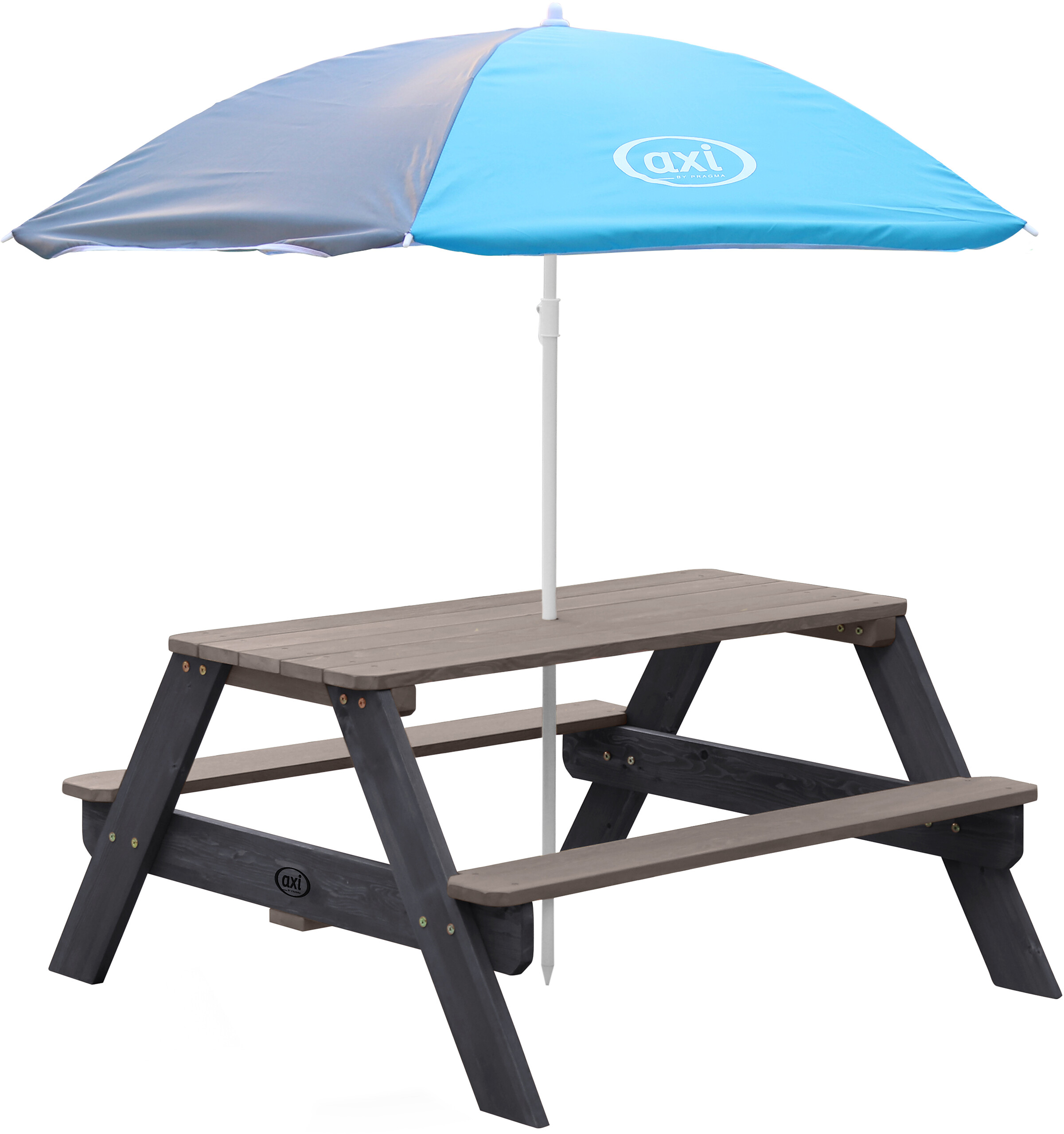 AXI Sonnenschirm grau Kunststoff H/D: ca. 175x125 cm