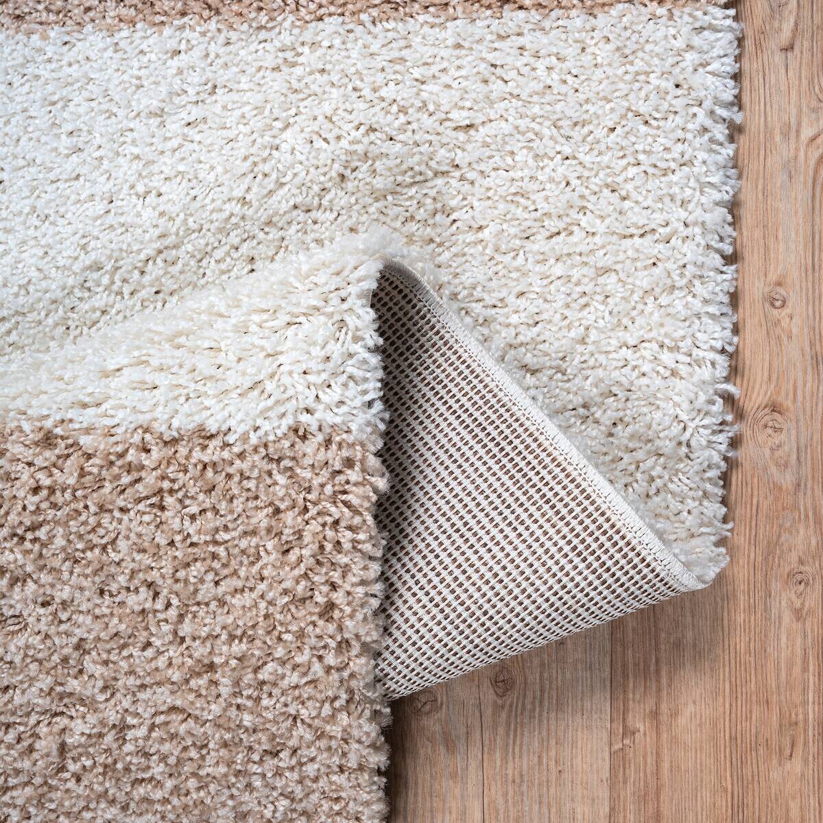 Sanat Hochflorteppich MILANO beige B/L: ca. 80x150 cm