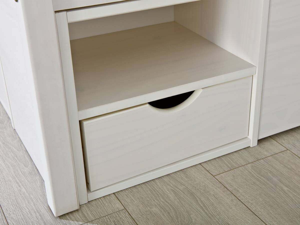 Funktionsbett Till weiß Liegefläche B/L: ca. 140x200 cm