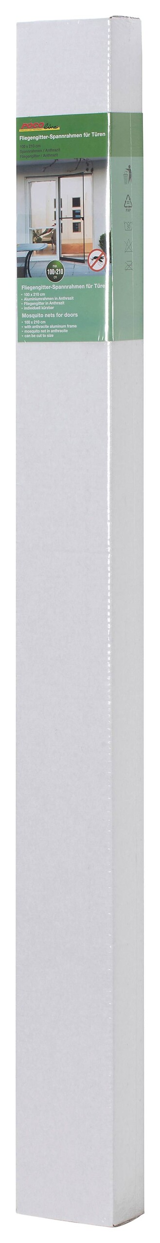 Fliegengitter anthrazit B/L: ca. 100x210 cm