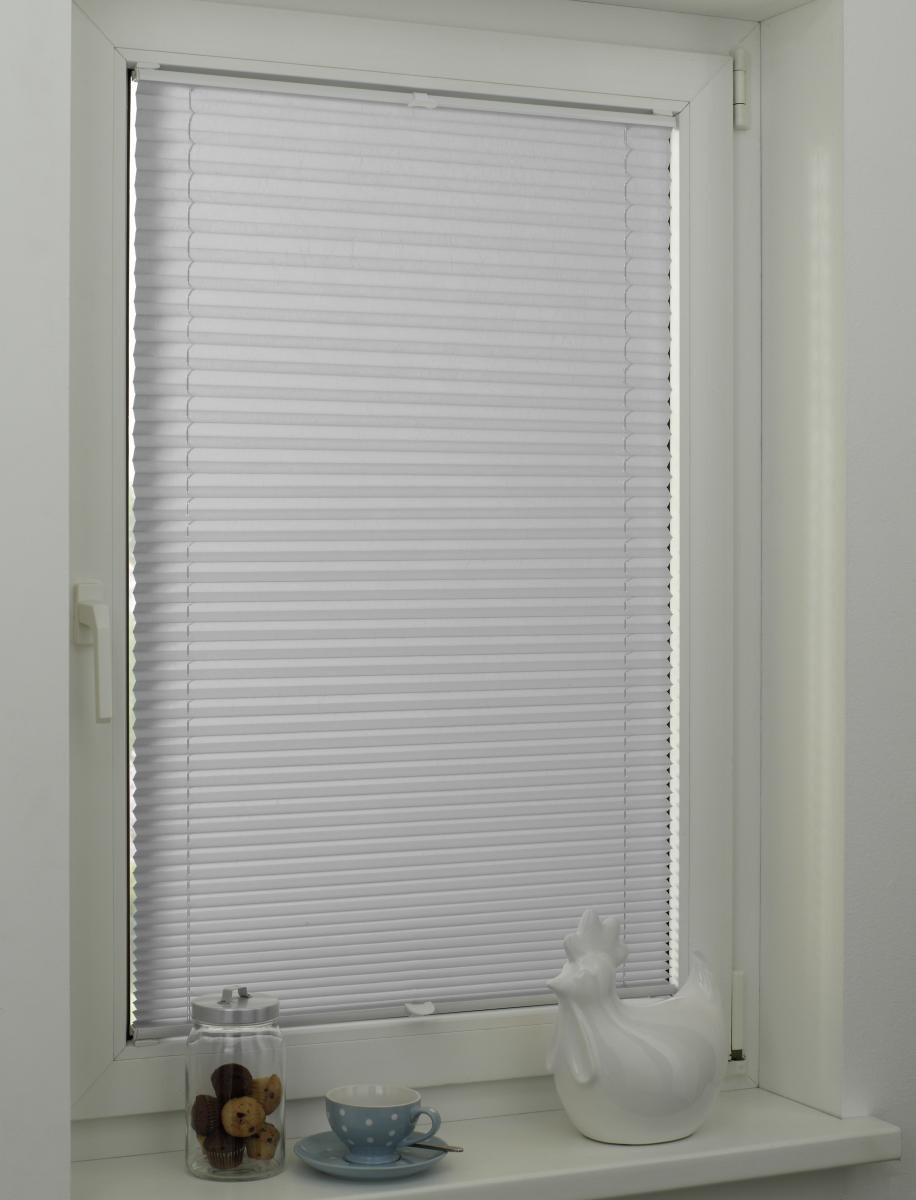 Boviva Spannplissee silber B/L: ca. 85x130 cm