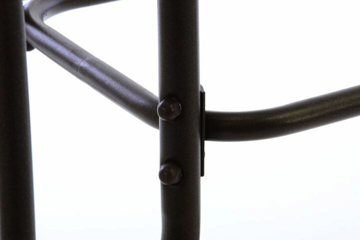 VCM Gartentisch braun Metall B/H/L: ca. 60x72x110 cm