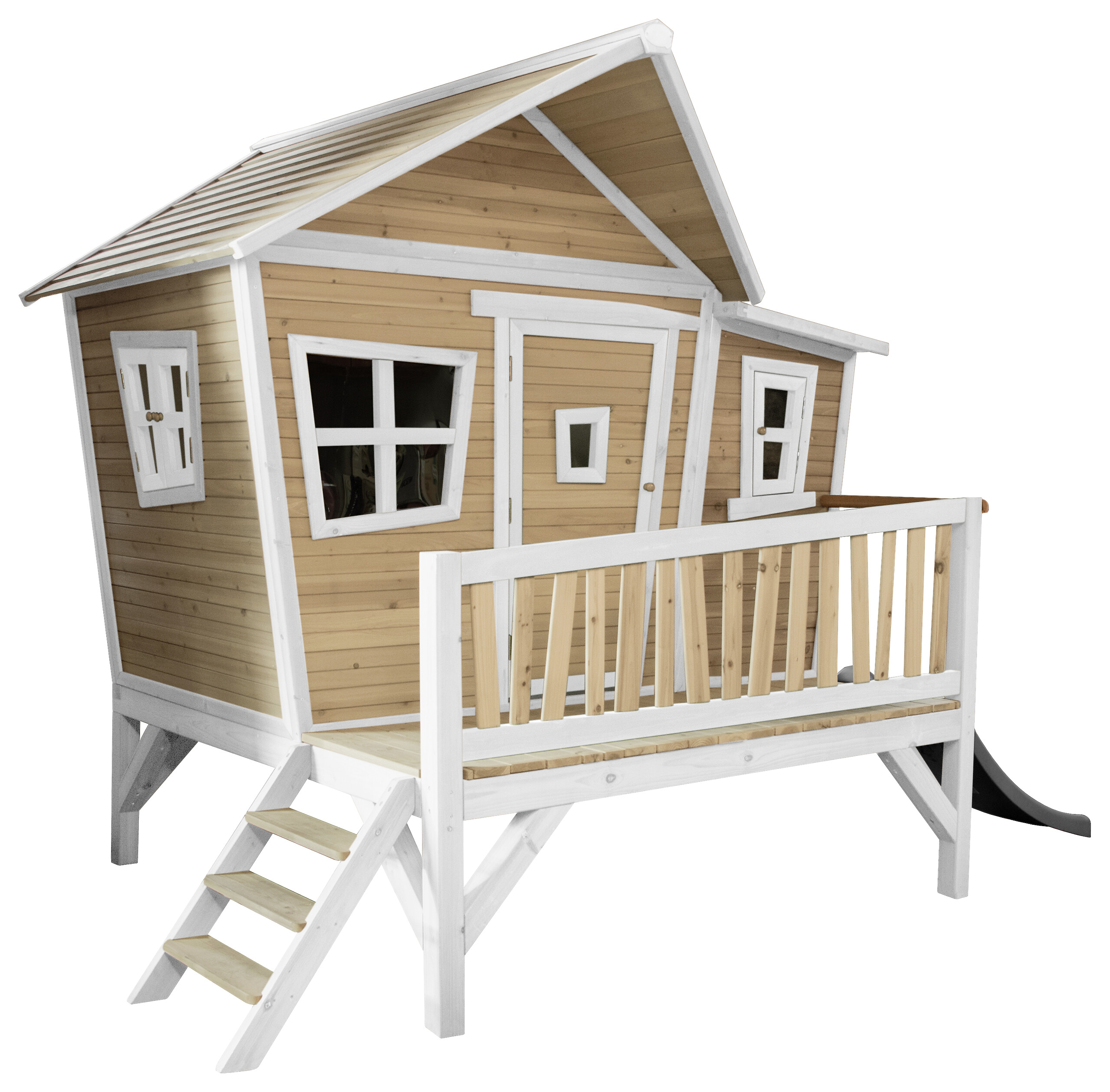 AXI Spielhaus Emma braun B/H/L: ca. 349x227x193 cm