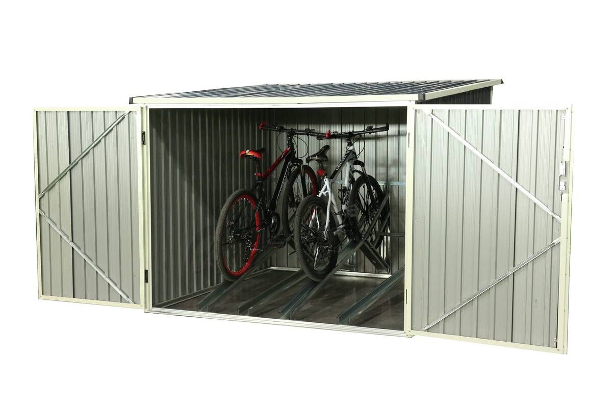Westmann Fahrradgarage Gartenbox anthrazit anthrazit B/H/L: ca. 203x158x200 cm