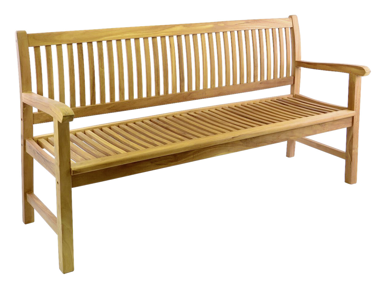 VCM Gartenbank braun Teakholz B/H/L: ca. 60x90x180 cm