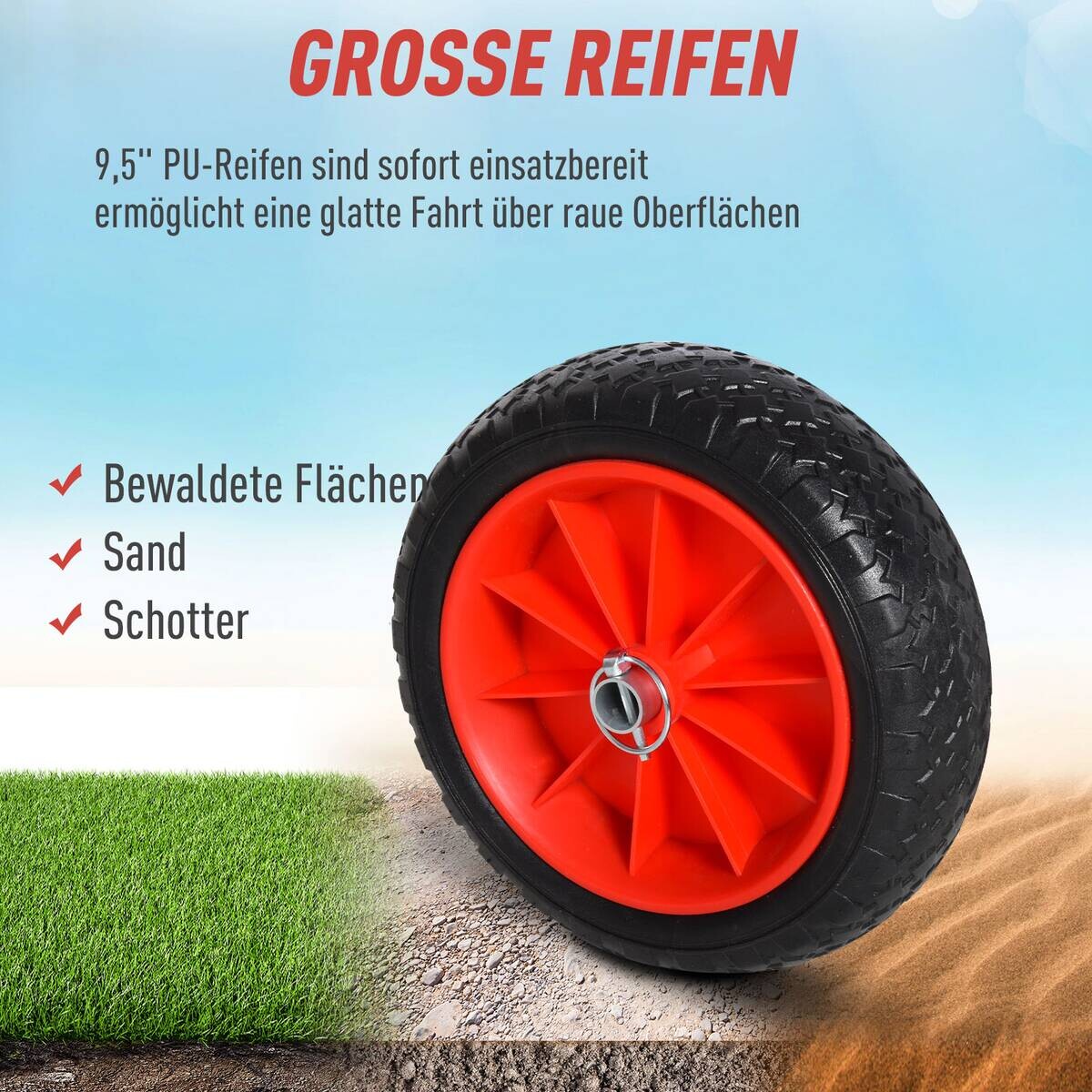 HOMCOM Kanuwagen silber Kunststoff B/H/L: ca. 44x5x68 cm