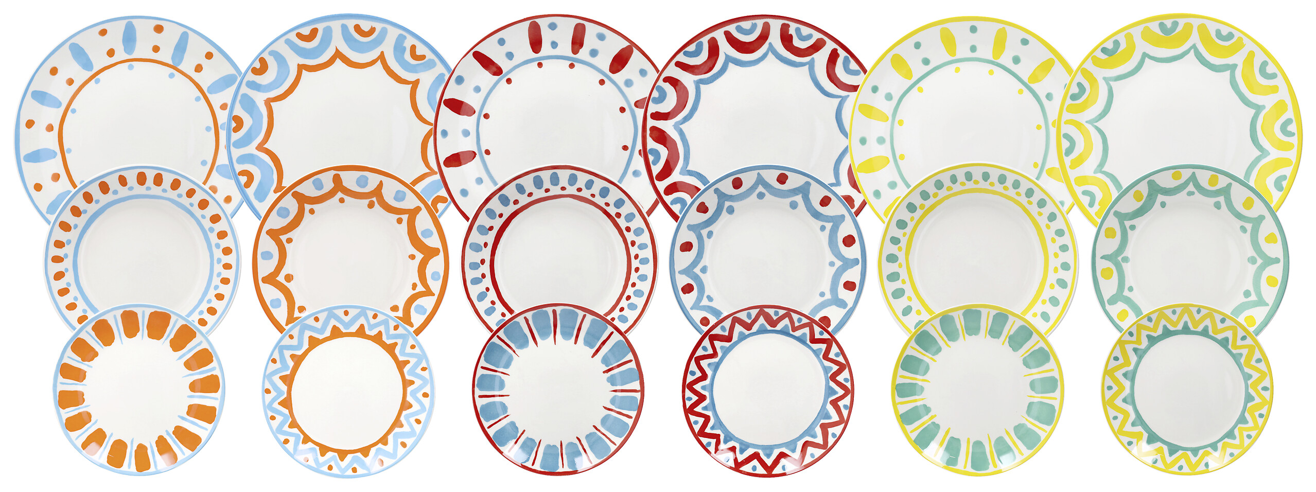 TOGNANA Tafelservice MADISON-VIETRI- mehrfarbig Porzellan 18 tlg.