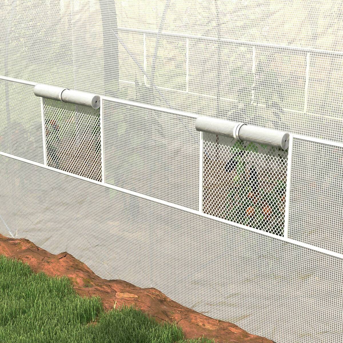 Outsunny Gewächshaus B/H/L: ca. 210x210x358 cm