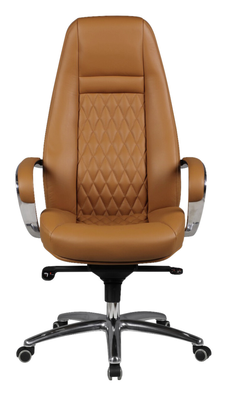 Drehstuhl braun Leder