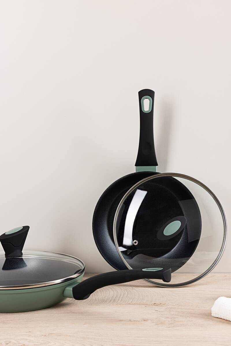 SAN IGNACIO Pfannenset ICAN schwarz Aluminium 4 tlg.