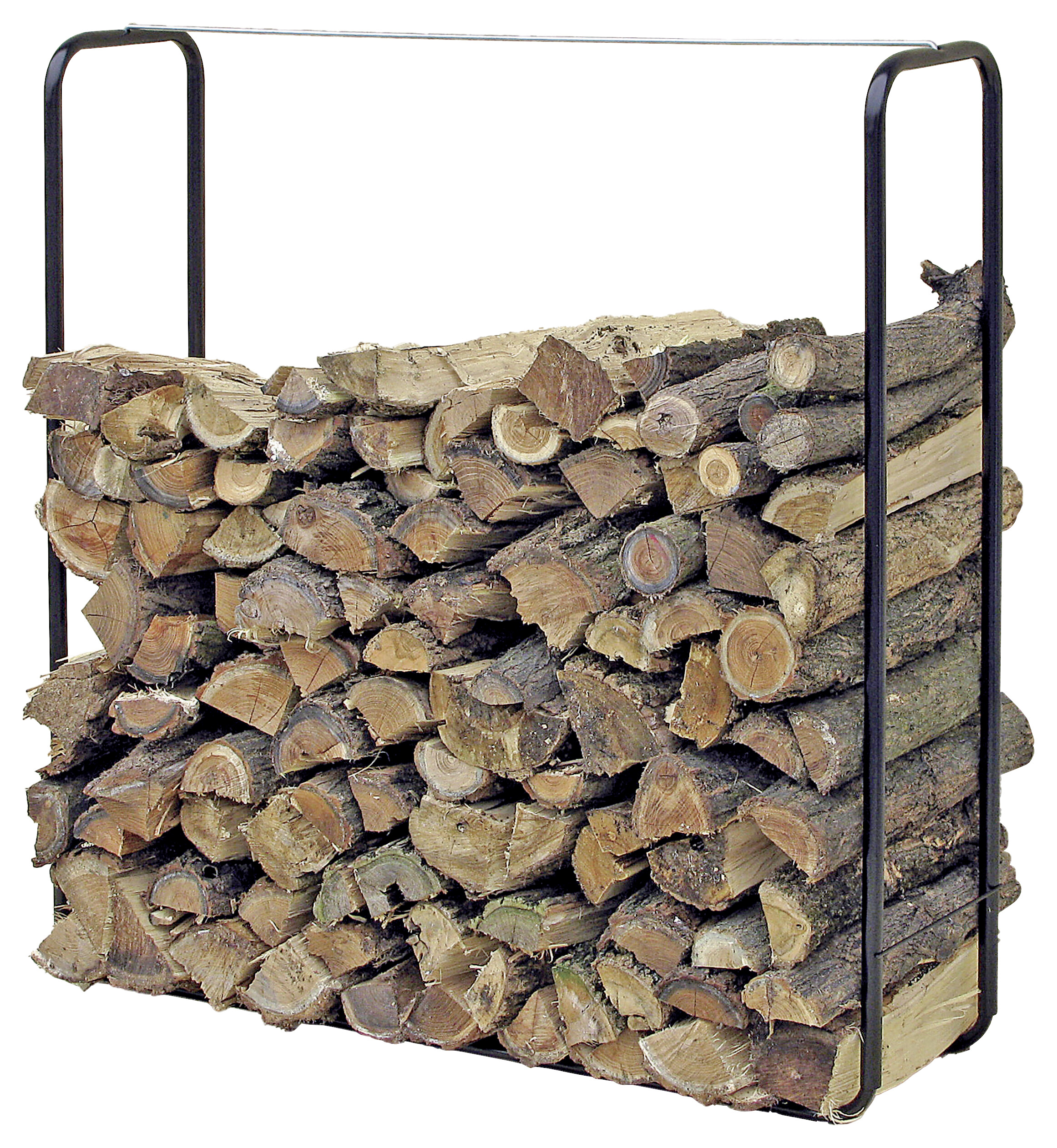 Kaminholz-Stapelhilfe schwarz B/H/T: ca. 100x100x26 cm