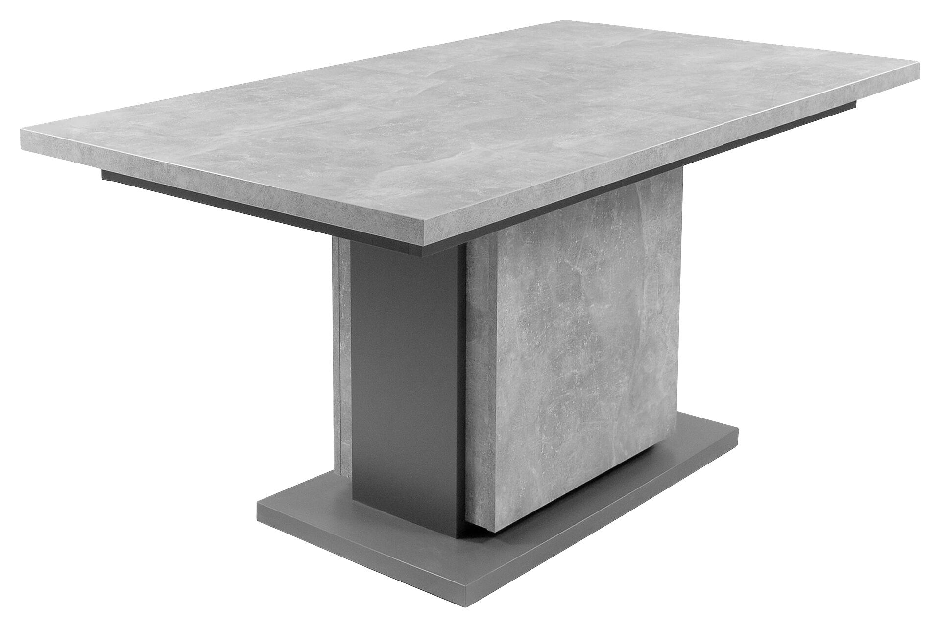 Tisch BRITTA Beton Optik anthrazit B/H/T: ca. 140x75x80 cm