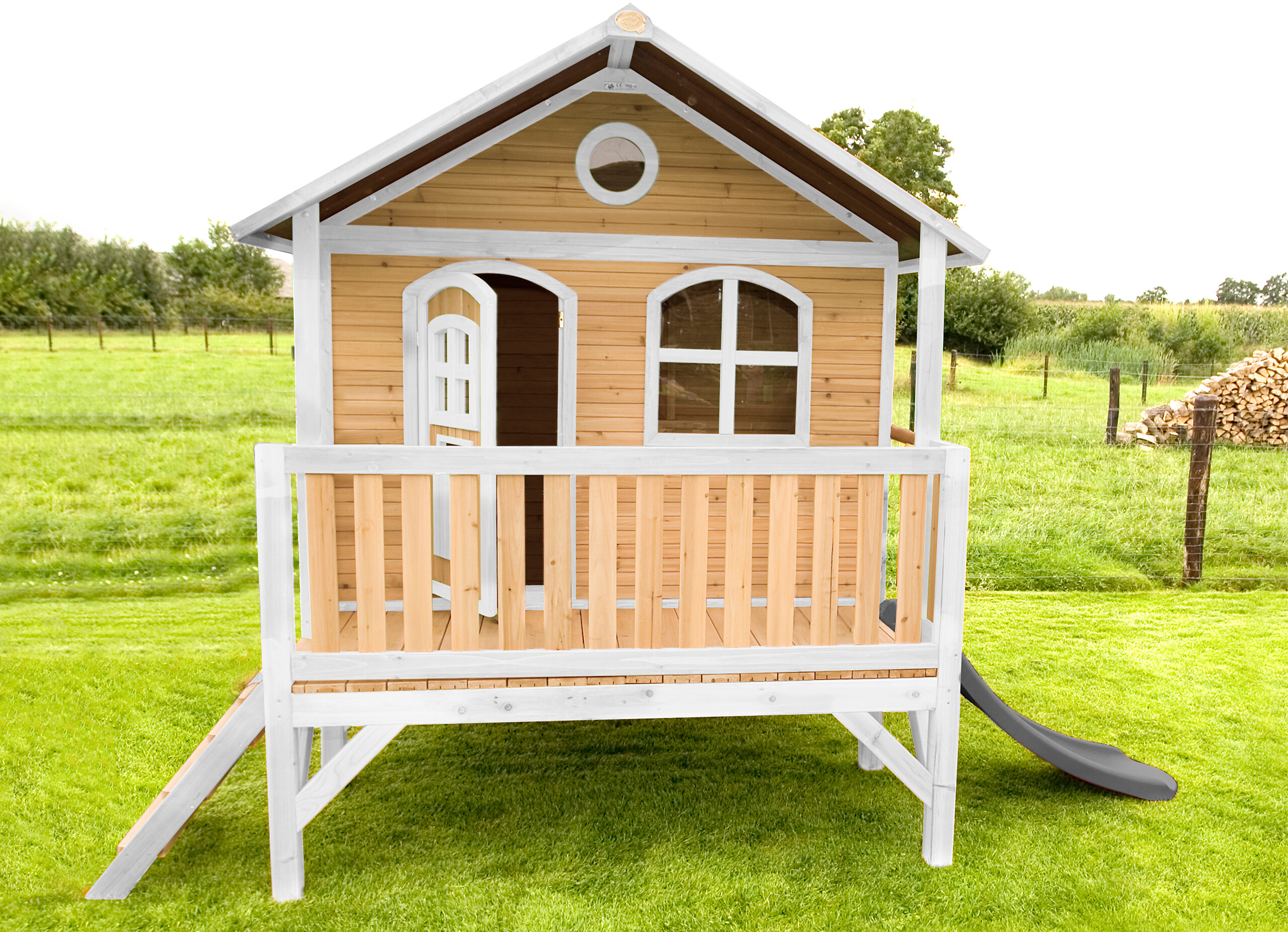 AXI Spielhaus Stef braun B/H/L: ca. 349x233x212 cm