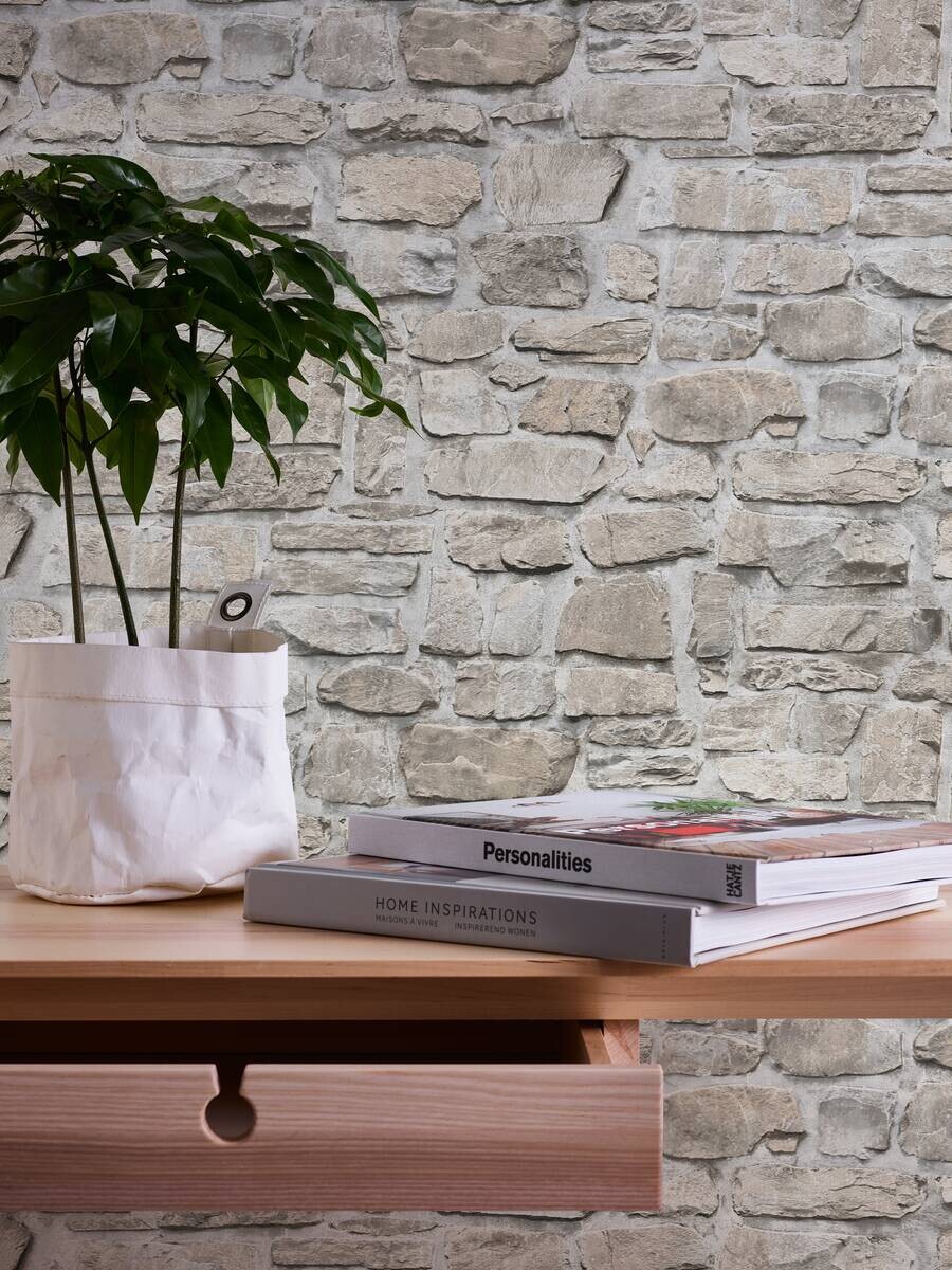 A.S.Creation Vliestapete beige B/H/D: ca. 53x1005x7,8 cm