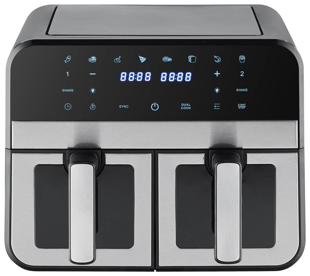 Heißluftfritteuse RA940DSV Edelstahloptik Metall B/H/T: ca. 38x30x37 cm ca. 9 l