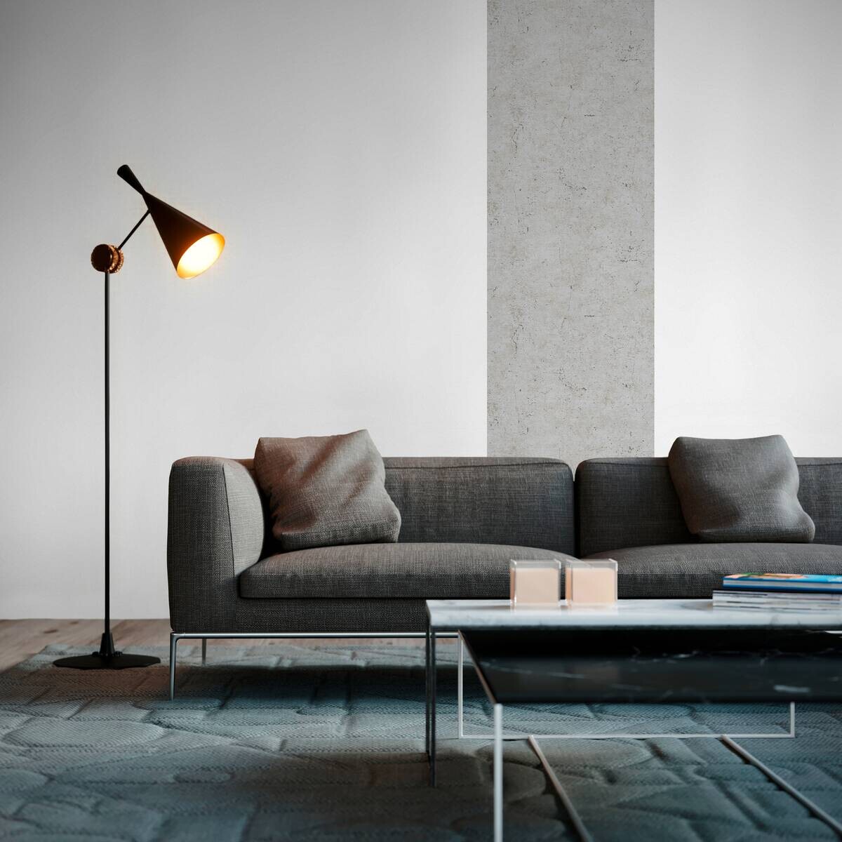 A.S.Creation Tapete grau B/H/D: ca. 52x250x7,5 cm