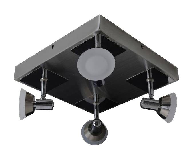 Näve Leuchten LED-Deckenleuchte NV1226942 Chrom Metall Glas B/H/T: ca. 28x13x28 cm 4 Brennstellen
