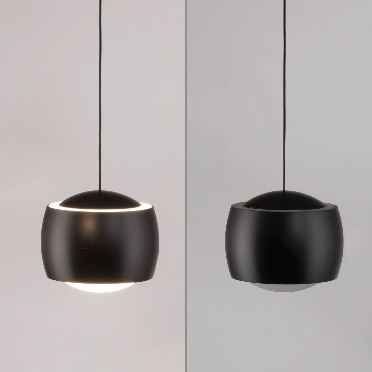 Just Light Pendelleuchte Ballini schwarz