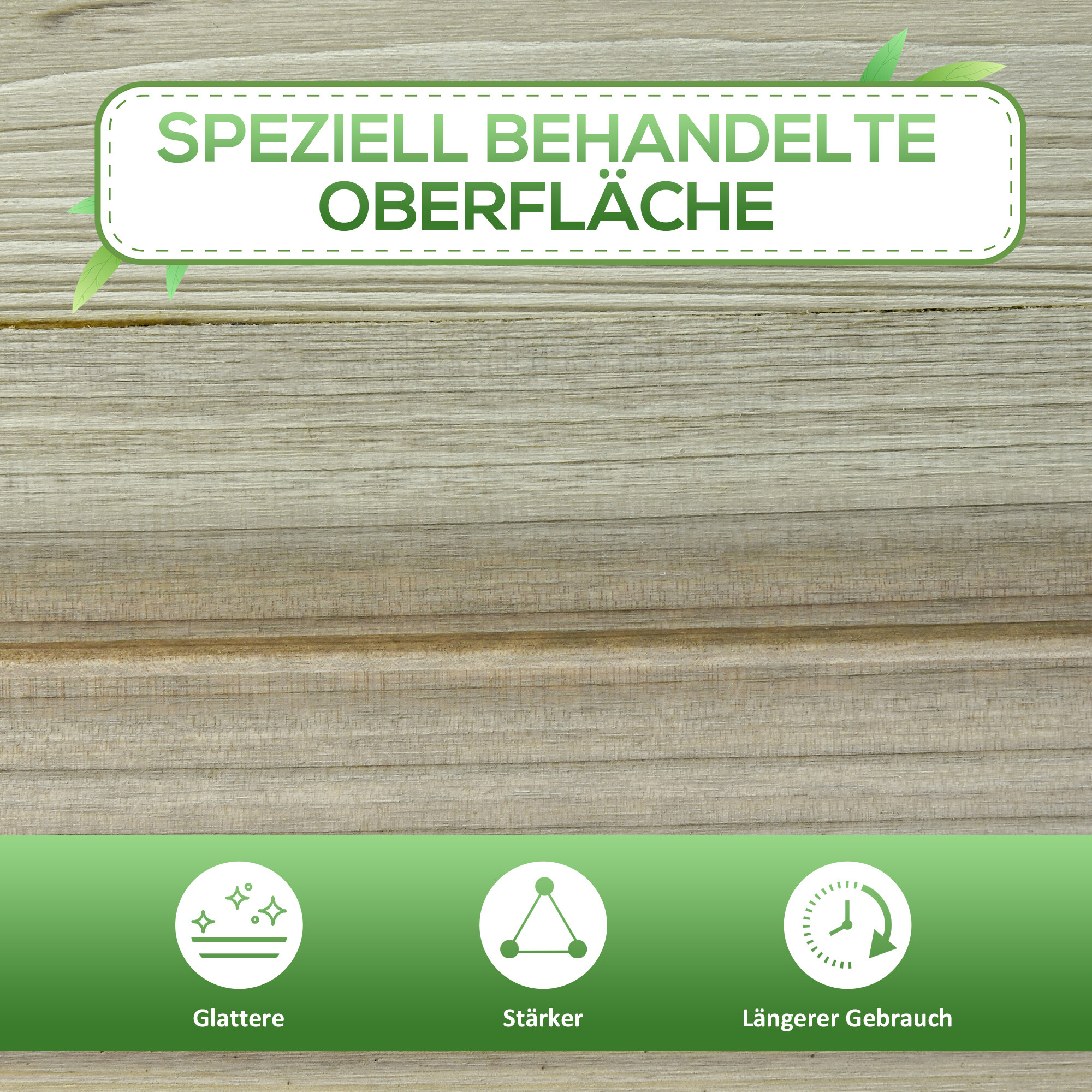 Outsunny Hochbeet grün Holz B/H/L: ca. 51x76x91 cm