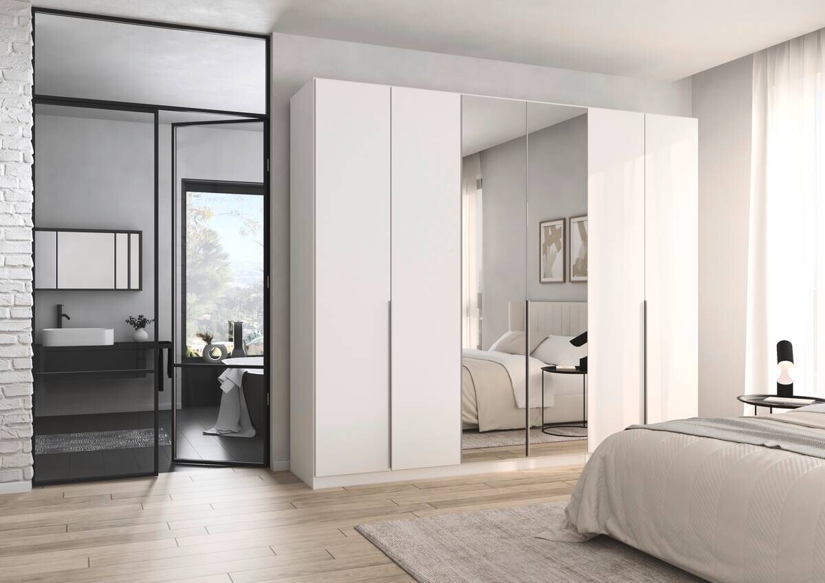 Kleiderschrank Alabama Alpinweiß B/H/T: ca. 271x229x54 cm