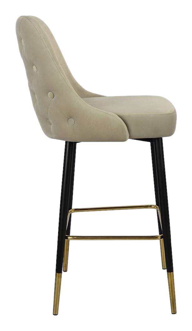 Barhocker Mojo 101 taupe Microfaser B/H/T: ca. 53x110x57 cm