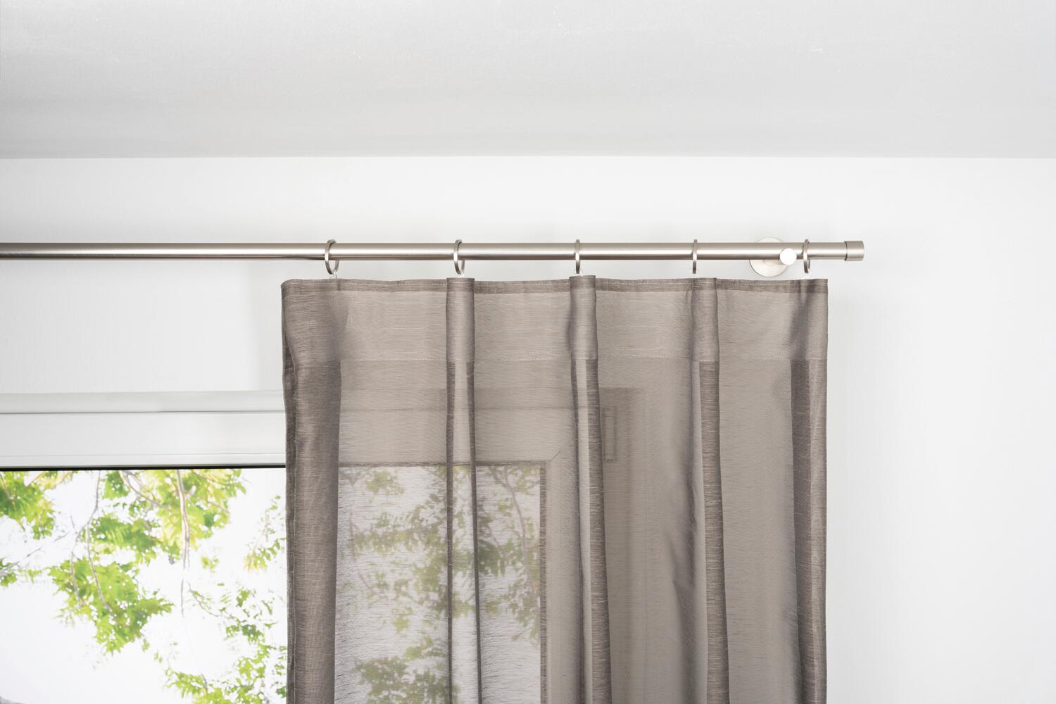 Kombivorhang SOFT taupe B/L: ca. 135x245 cm