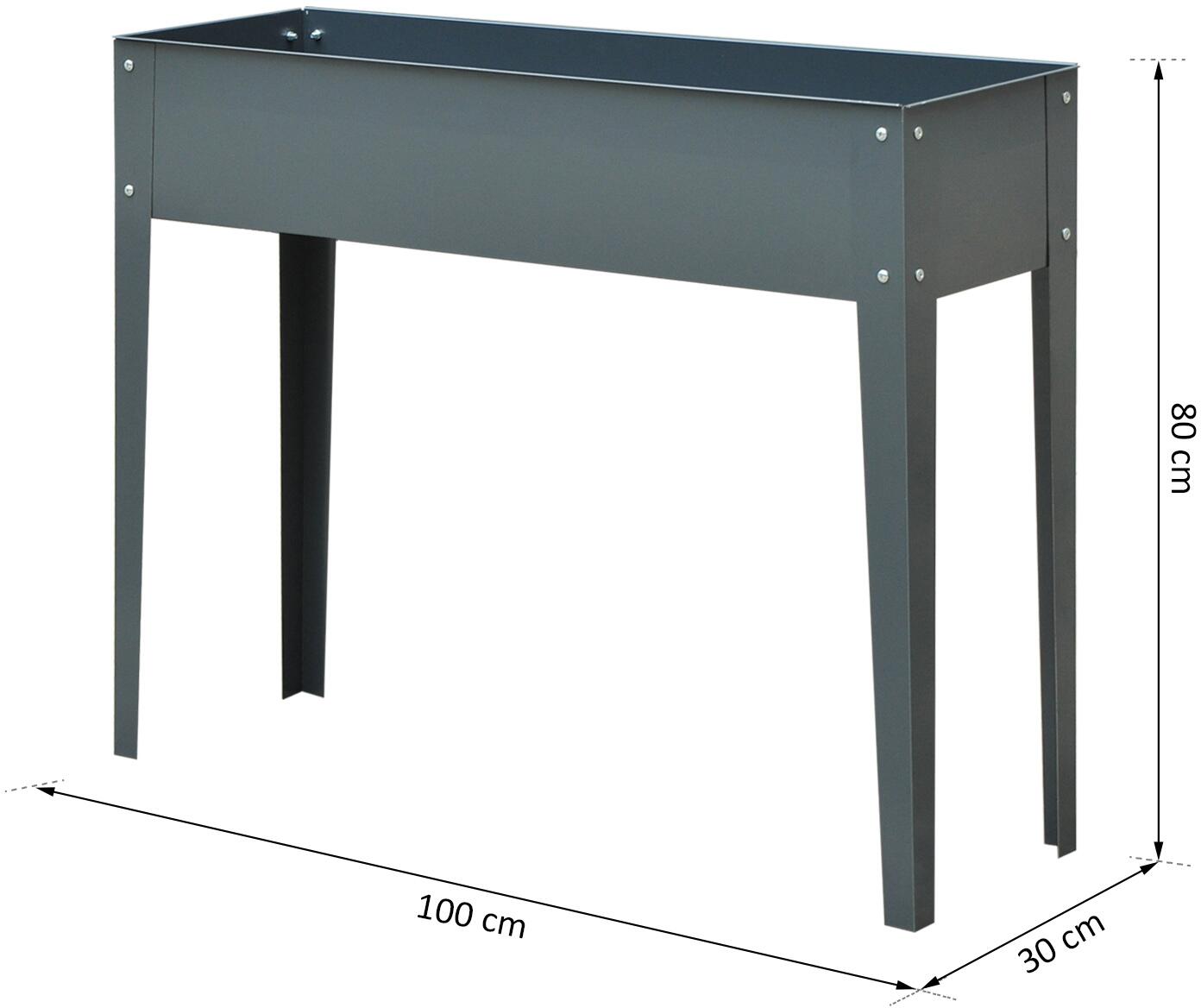 Outsunny Hochbeet B/H/T: ca. 100x80x30 cm