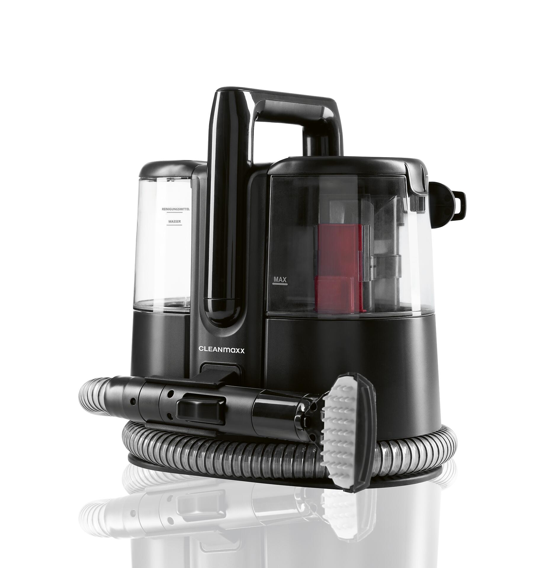CLEANmaxx Polster -und Teppichreiniger schwarz rot Kunststoff B/H/L: ca. 33,5x33x29,5 cm ca. 400 W