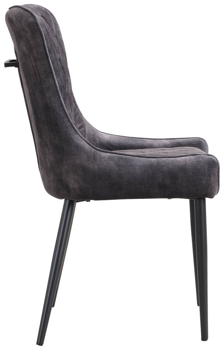 Stuhl Jackson anthrazit Samtoptik B/H/T: ca. 51x95x60 cm