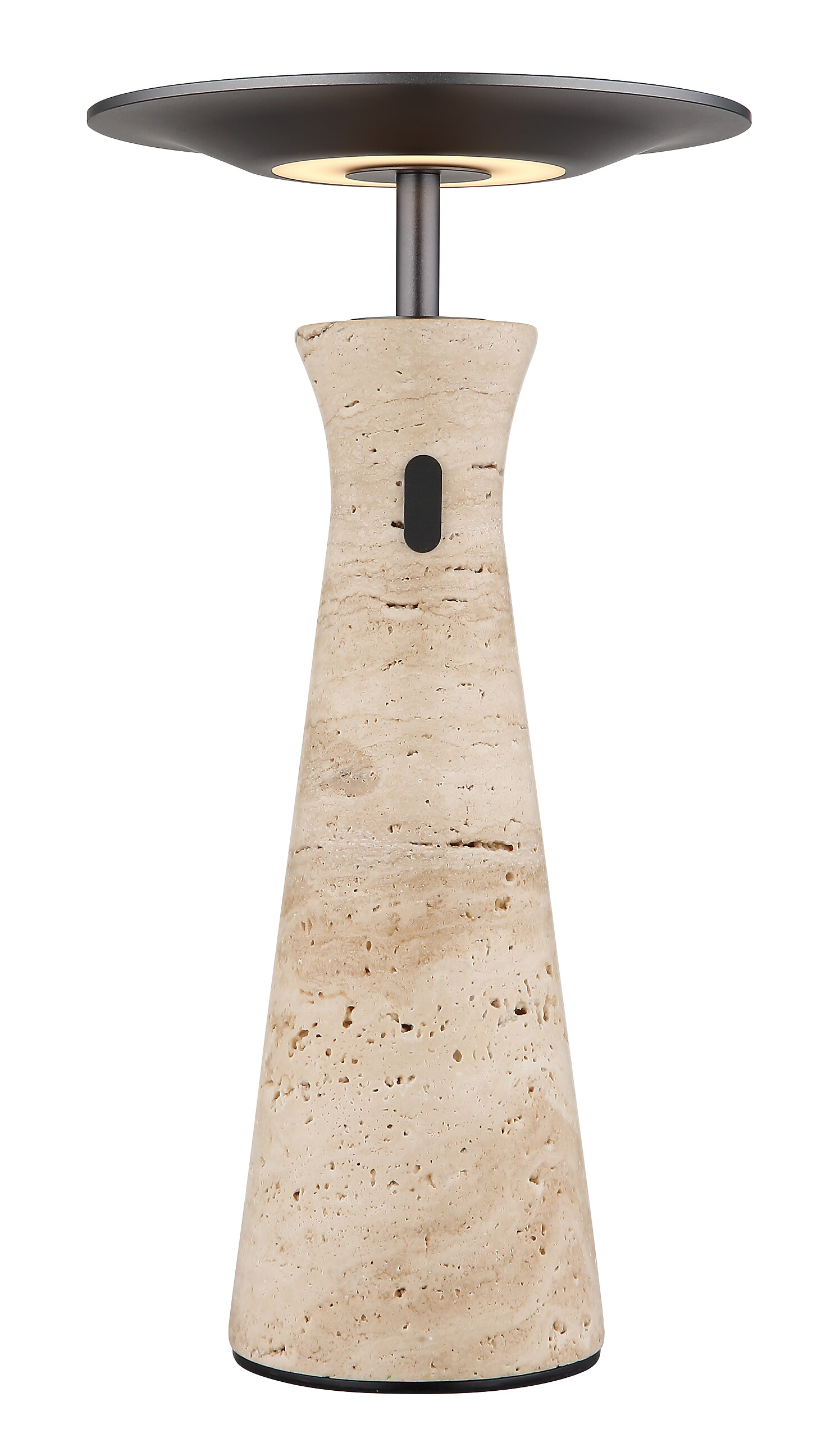 GLOBO Tischleuchte Graphit grau Opal Aluminium Stein H/D: ca. 33,6x20 cm 1 Brennstellen