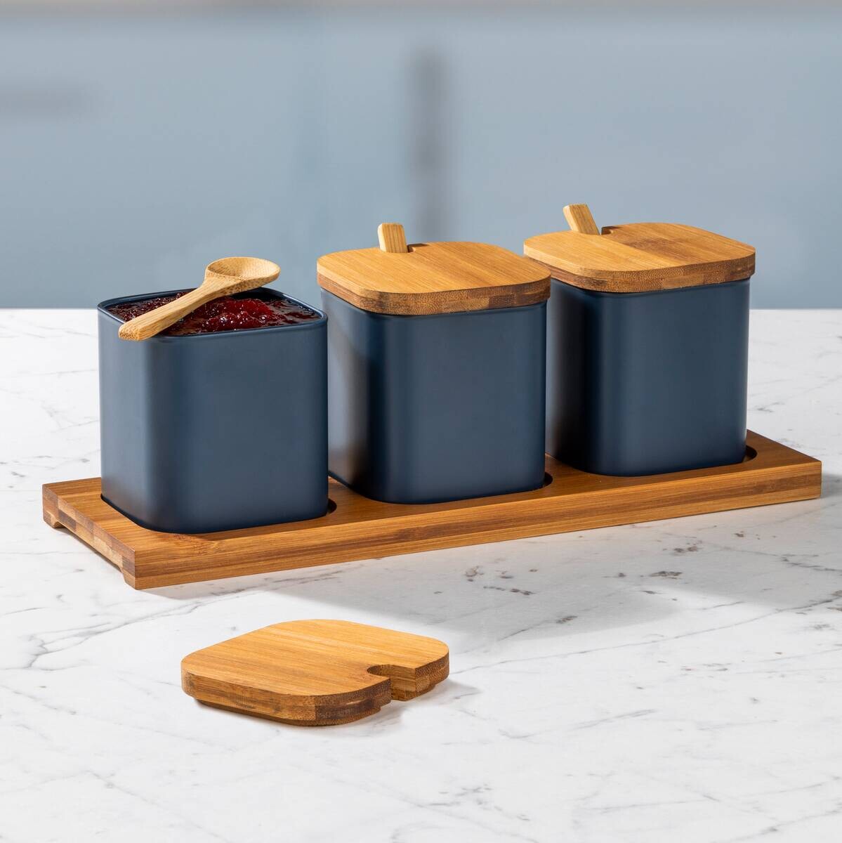 Serviergläserset grau