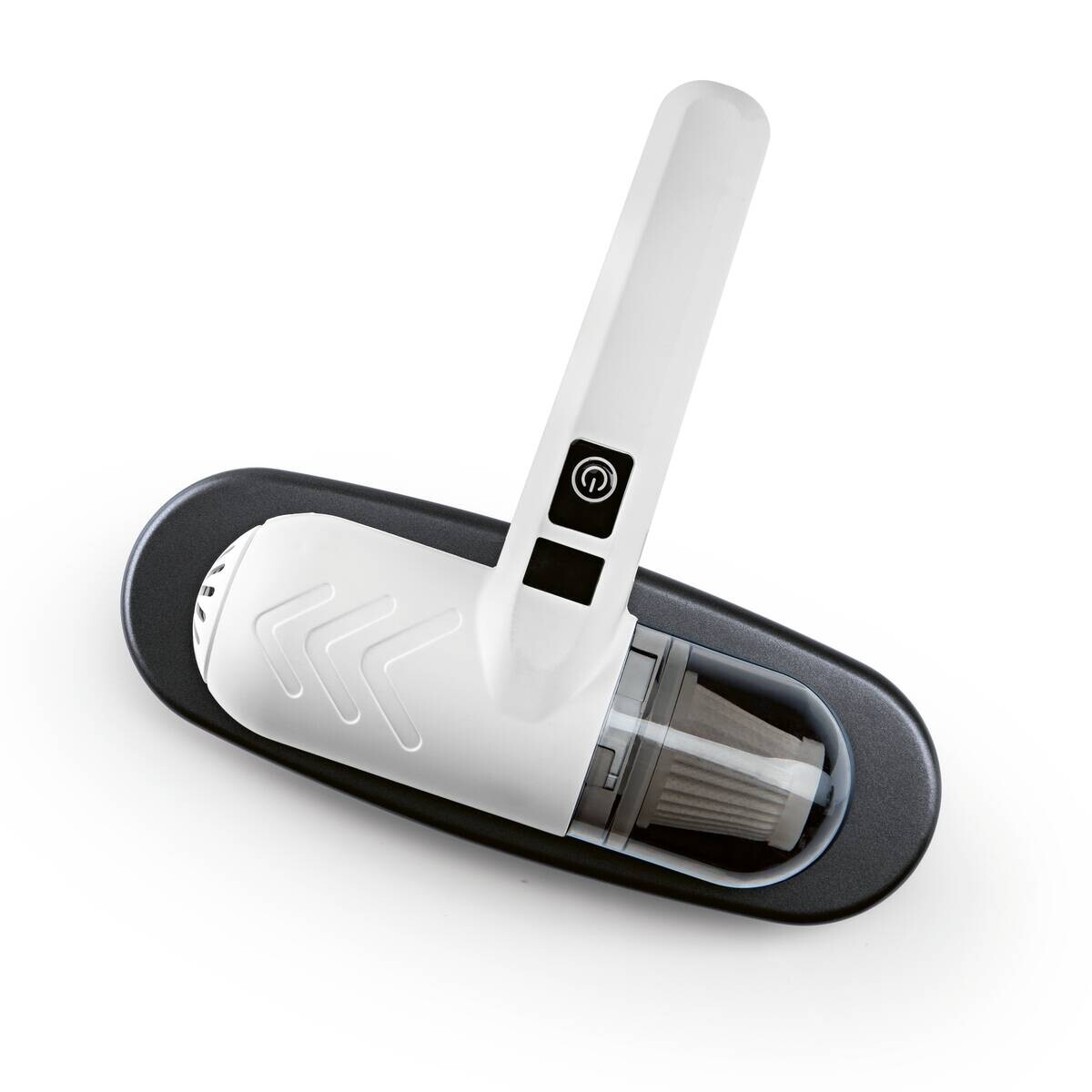 CLEANmaxx Handstaubsauger grau weiß Kunststoff B/H/L: ca. 17,7x7,7x22 cm