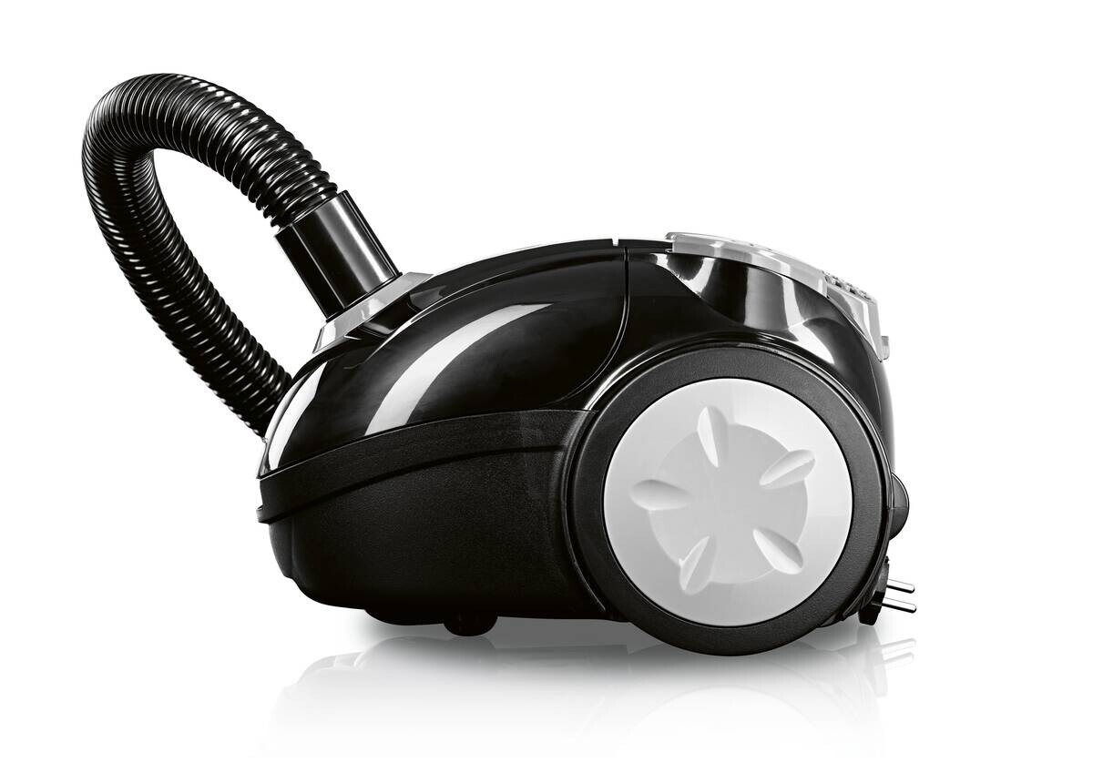 CLEANmaxx Beutelstaubsauger schwarz grau B/H/L: ca. 28x28,5x40 cm