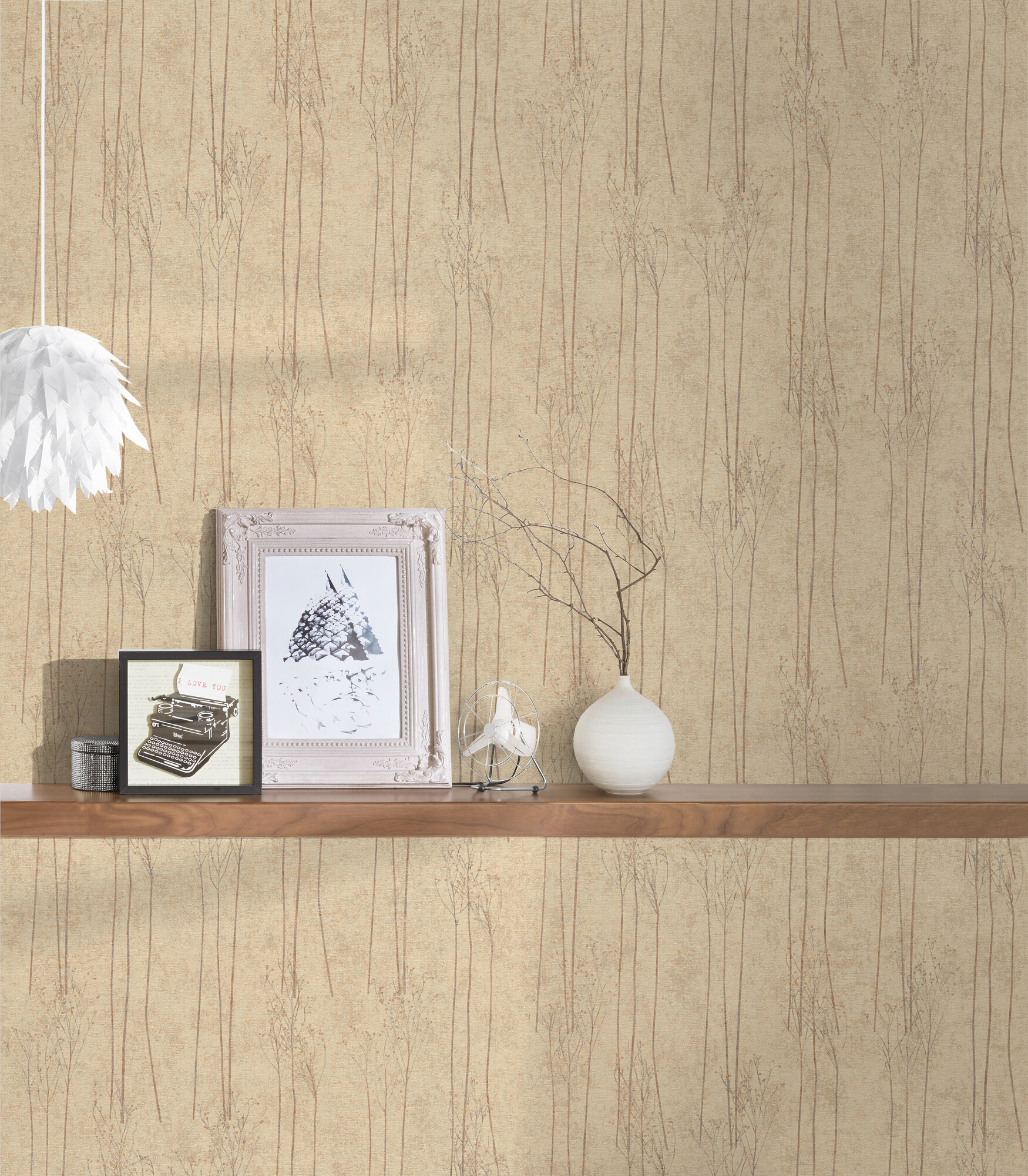 A.S.Creation Vliestapete beige B/H/D: ca. 53x1005x8,8 cm