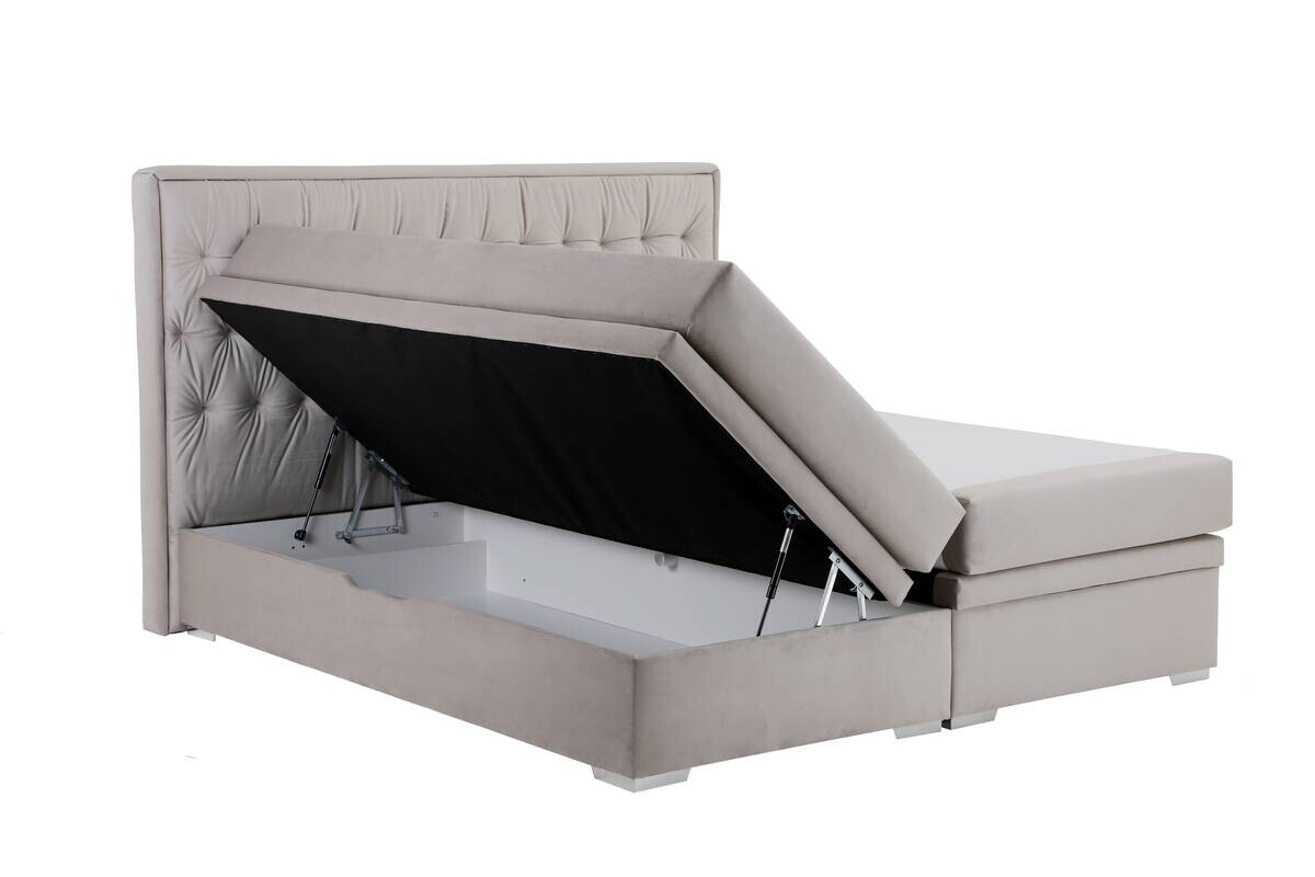 Boxspringbett Loren beige Liegefläche B/L: ca. 180x200 cm