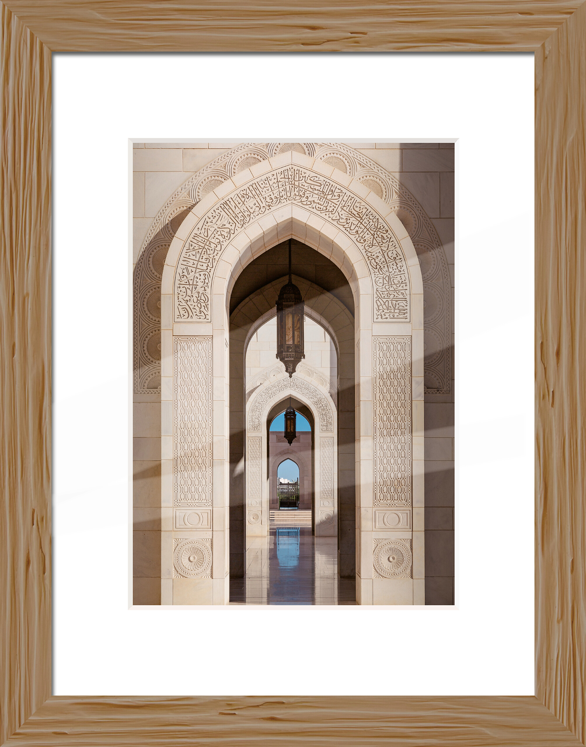 Bilderrahmen natur Holz B/L: ca. 30x40 cm