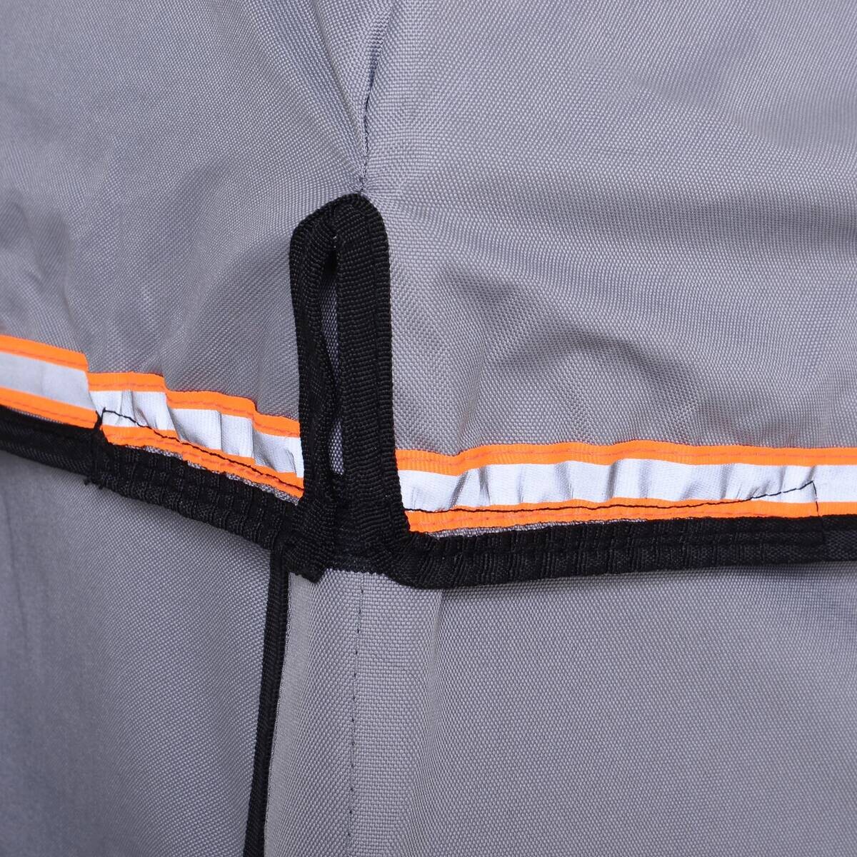 HOMCOM Fahrradanhänger grau grau B/H/L: ca. 88x140x60 cm