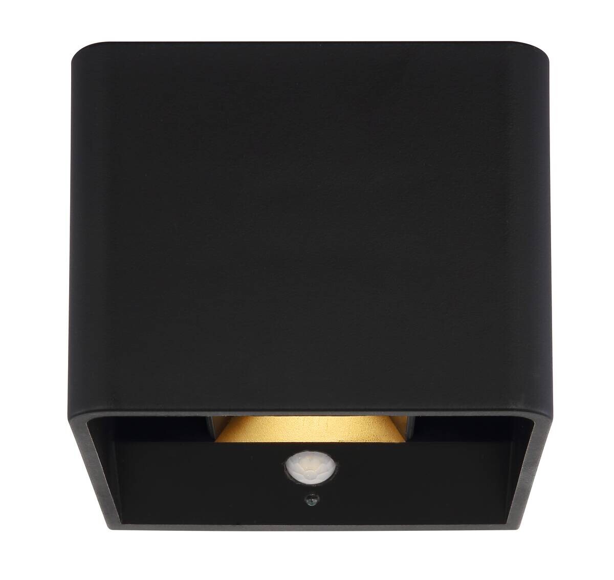 GLOBO LED-Wandleuchte klar mattschwarz PVC Kunststoff Metall B/H/L: ca. 10,1x8x10,2 cm 1 Brennstellen