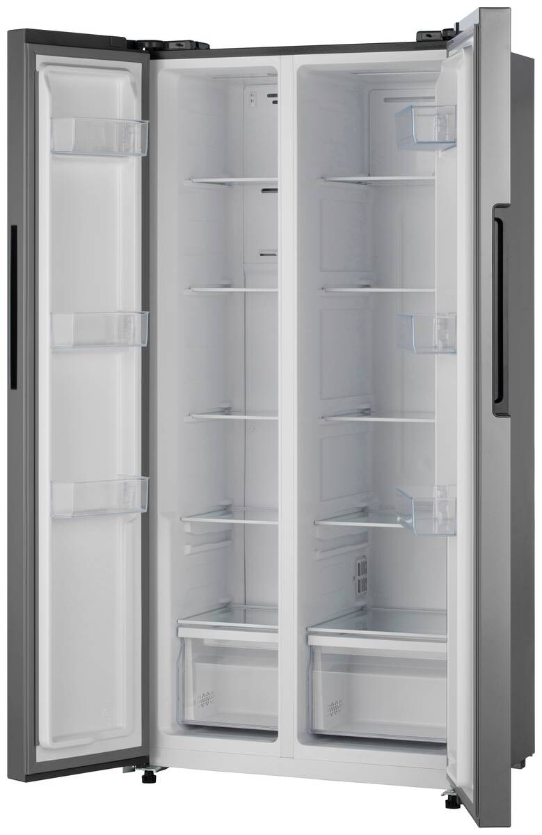 POCOline Side-by-Side SBS 179-444 ESID silber B/H/T: ca. 83x179x61 cm