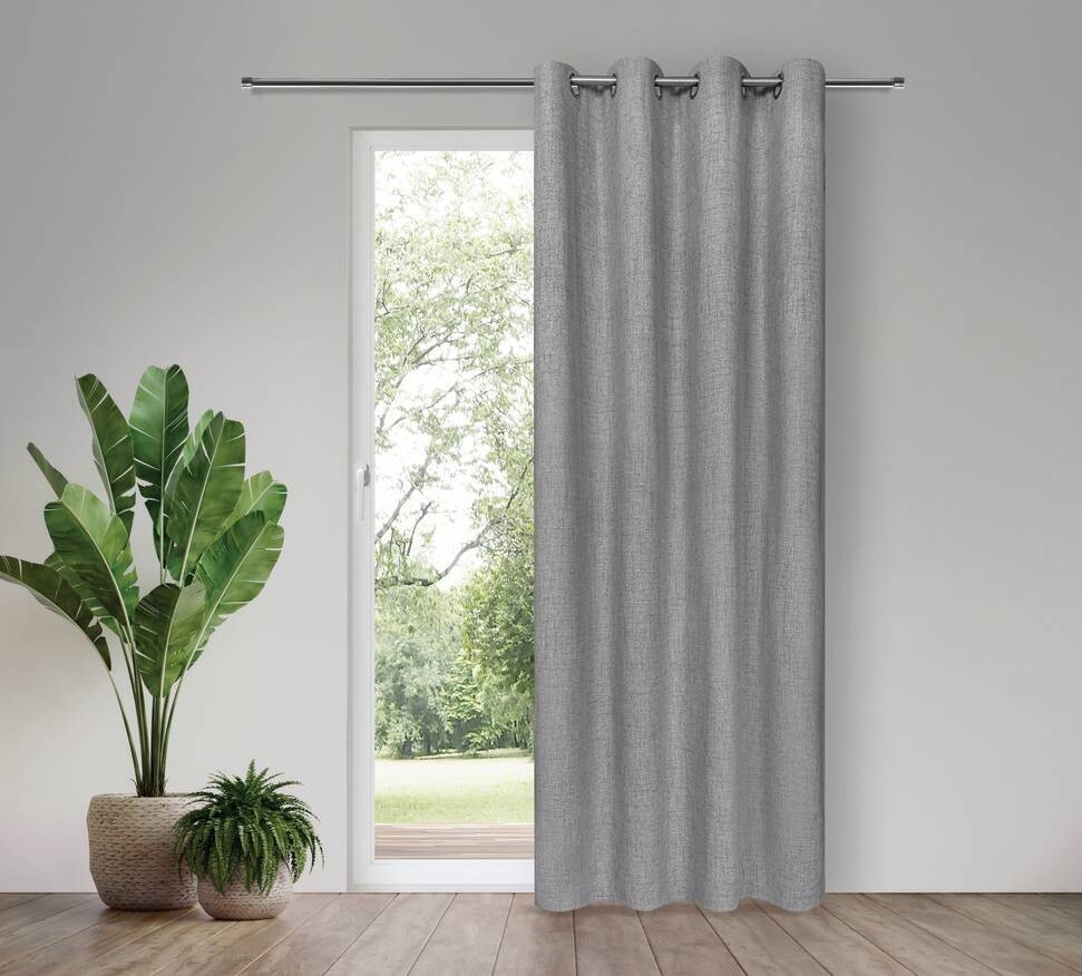 Happy Home Verdunklungsvorhang grau B/L: ca. 140x245 cm