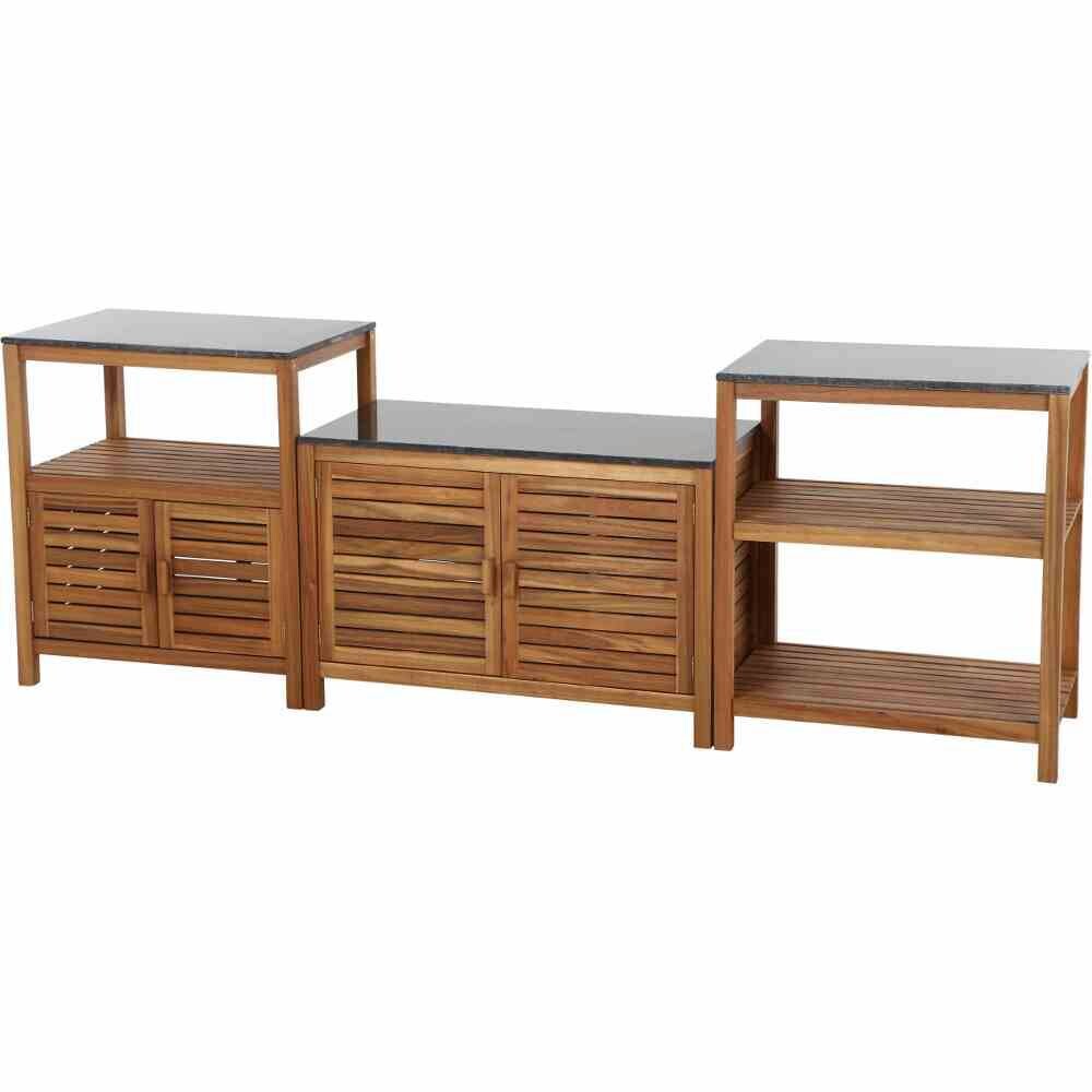 Gardamo Outdoor-Kitchen RIVA natur Akazie