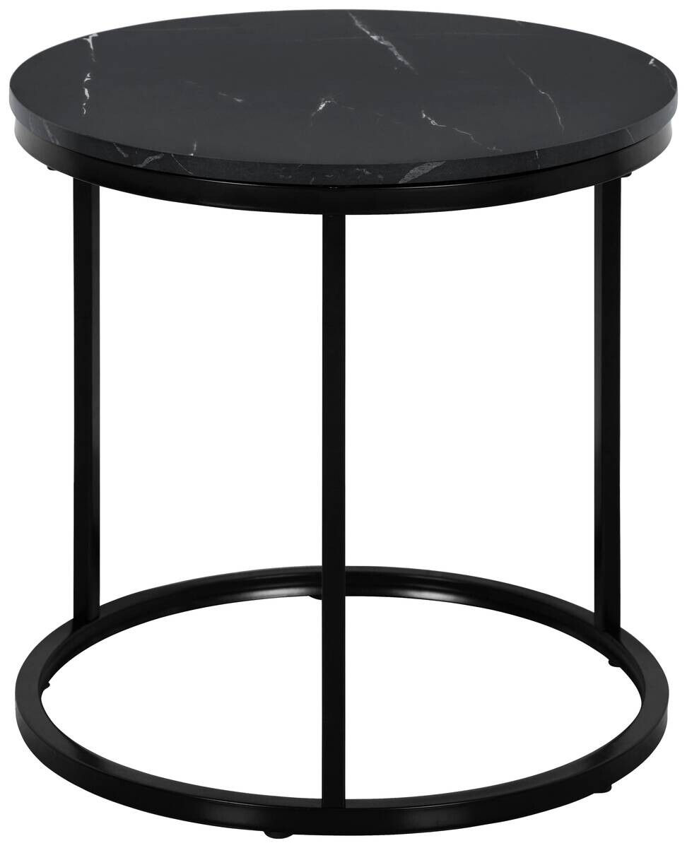 Beistelltisch Lisa schwarz Marmoroptik D: ca. 39,5 cm