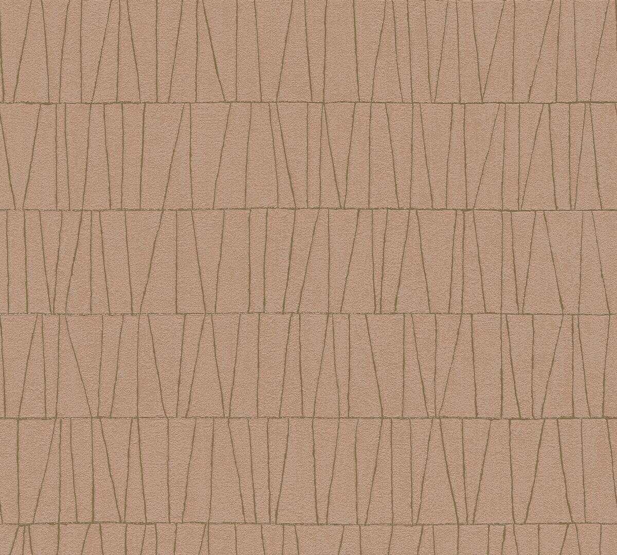 A.S.Creation Vliestapete gold altrosa B/H/D: ca. 53x1005x8,4 cm