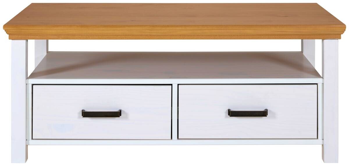 Inter Link Couchtisch Maluno weiß Holz B/H/L: ca. 60x48,8x119,4 cm